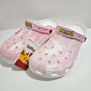 NEW Crocs Pokemon Jigglypuff Classic Clog Men's Size 11 Pink White NWT